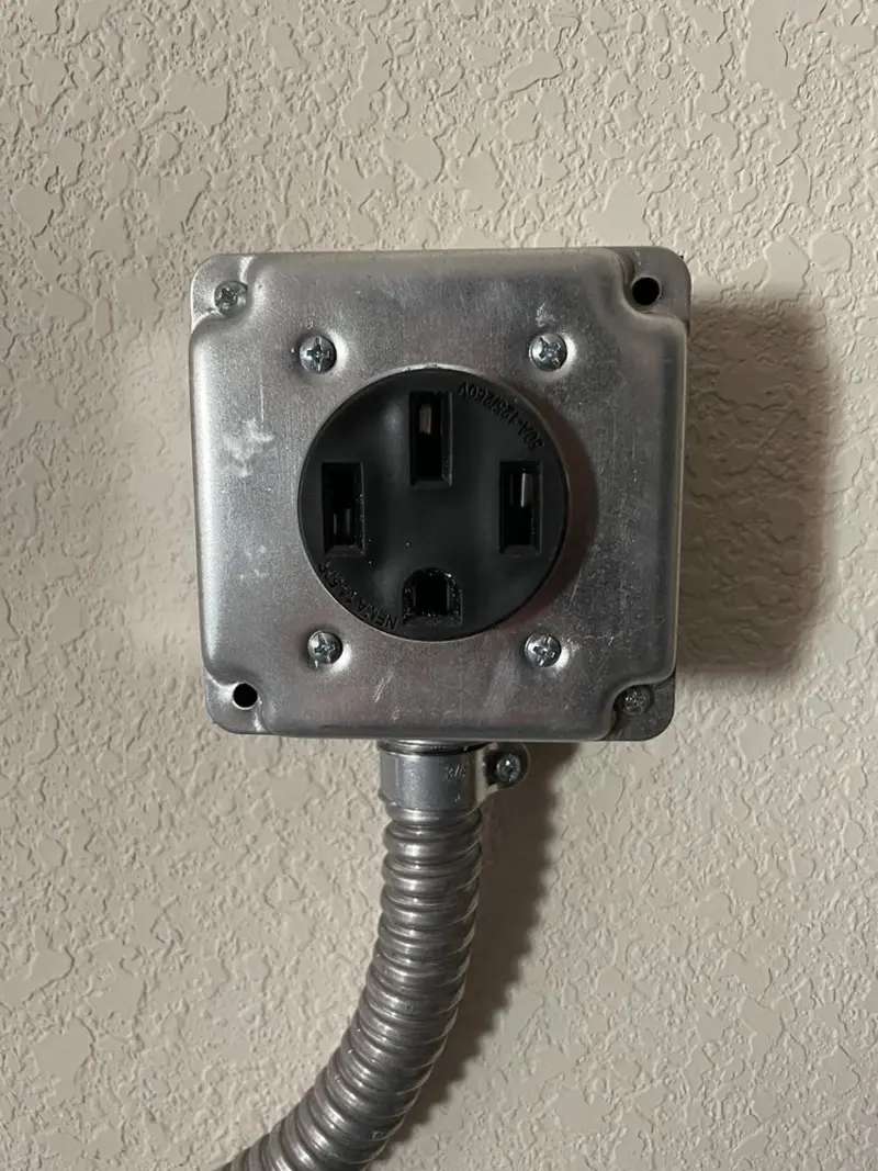NEMA 14-50 outlet installed for Smart Home Electrical in Madisonville